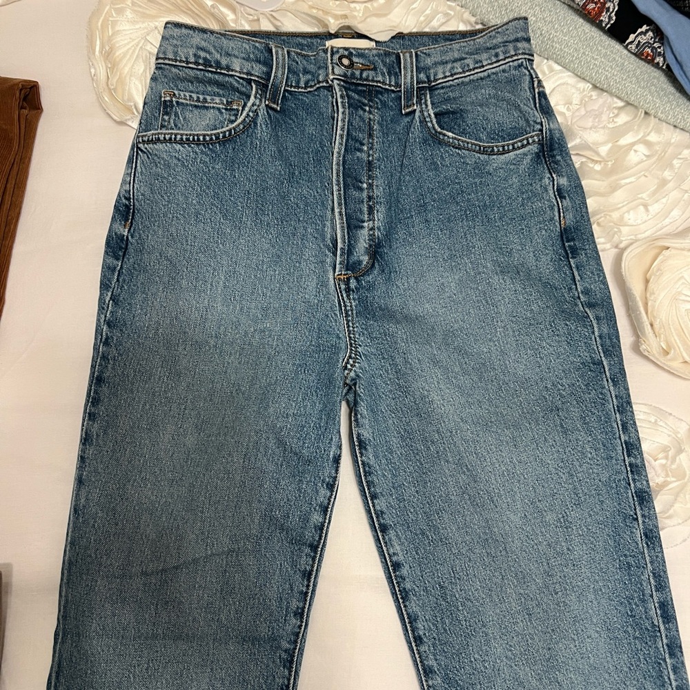 Favorite Daughter mini flare blue jeans size 26